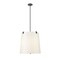 Z-Lite Weston Pendant, 5-Light, 18 In.W x 18 In.H, Matte Black/Cream 3502P18-MB - alternate 2